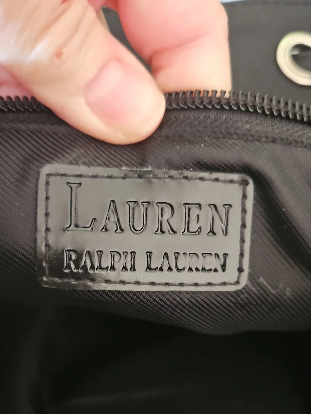 Ralph Lauren Monogram Black Backpack - Classic Everyday Carry